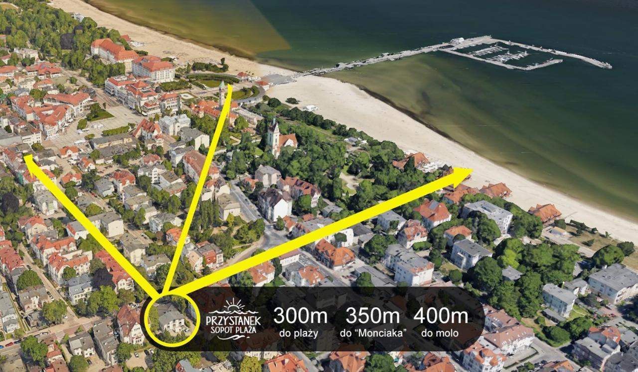 Przystanek Sopot Plaza Bed & Breakfast Bagian luar foto